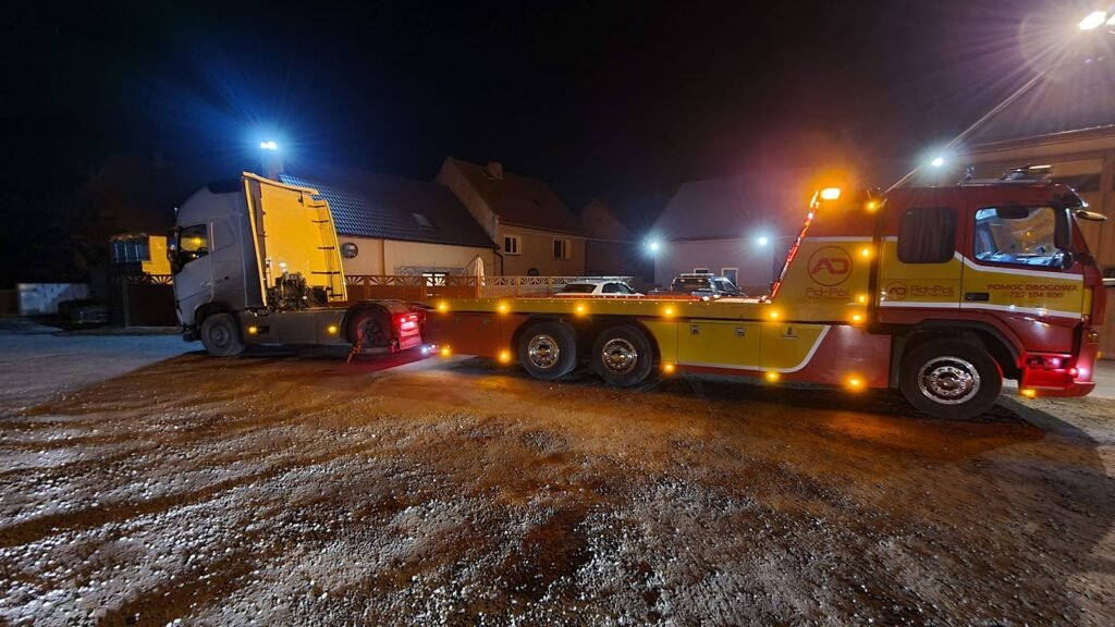 Holowanie TIR Bolesławiec na autostradzie A4 – pomoc drogowa dla ciężarówek i transportu ciężkiego